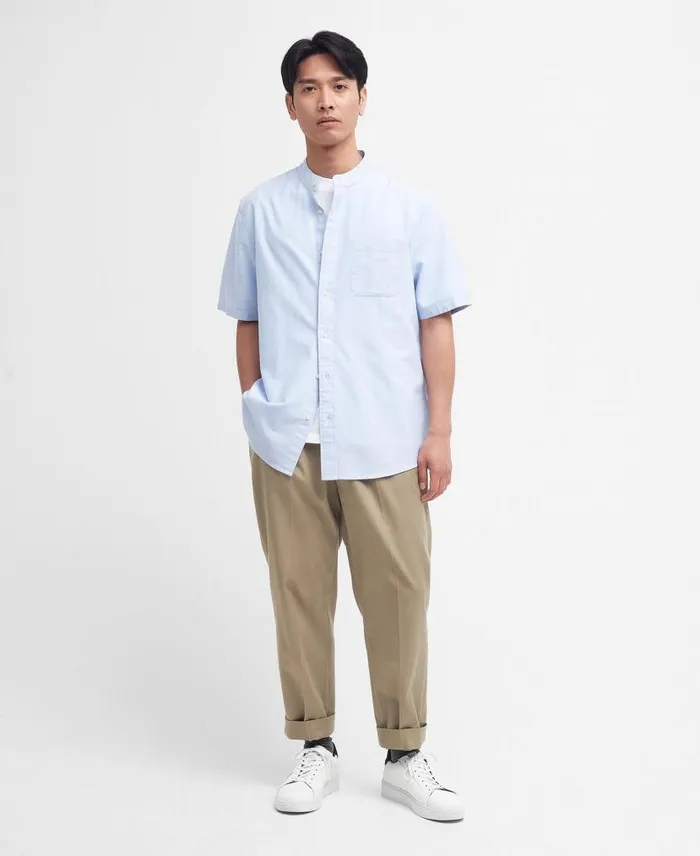 Gerrard Oversized ShortSleeved Shirt Classic White Men Barbour Shirts