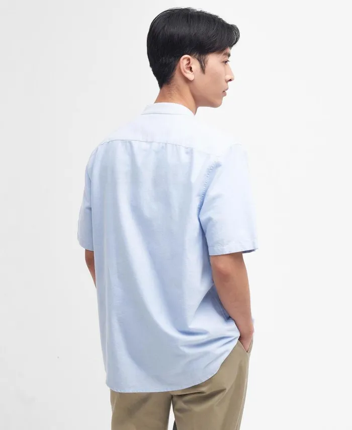 Gerrard Oversized ShortSleeved Shirt Classic White Men Barbour Shirts