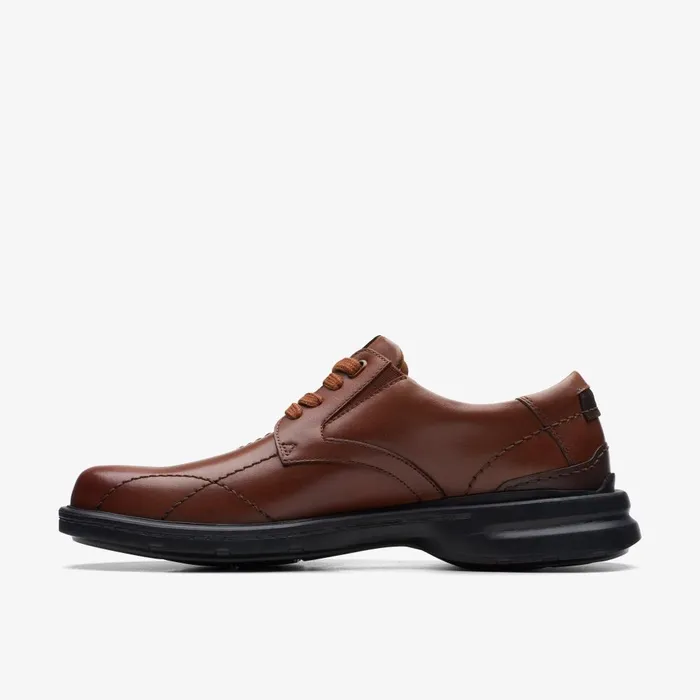 Gessler Lace Dark Tan Leather Men Clarks Casual Dress Shoes