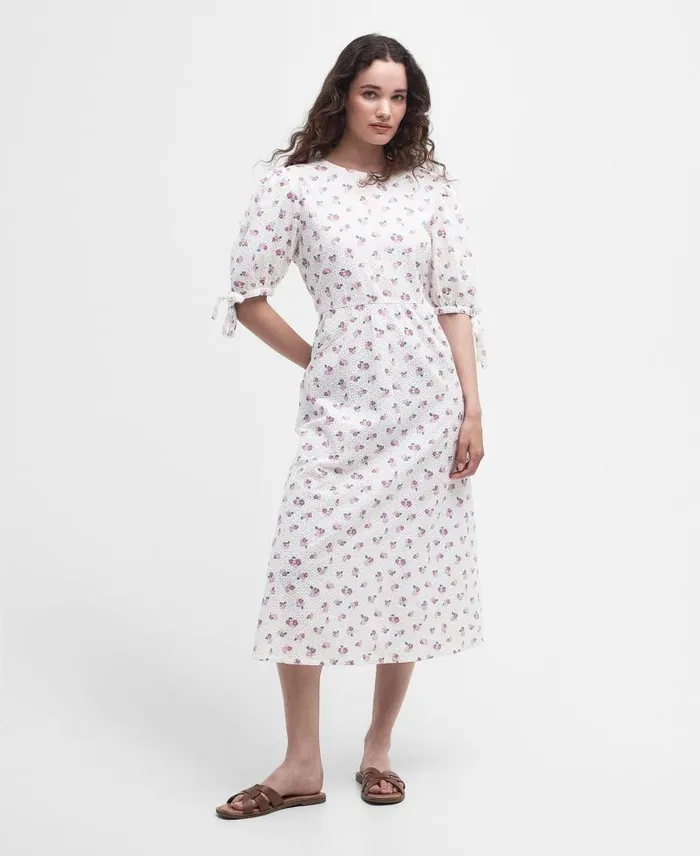 Goodleigh Midi Dress Classic Multi Women Barbour Dresses and Skirts