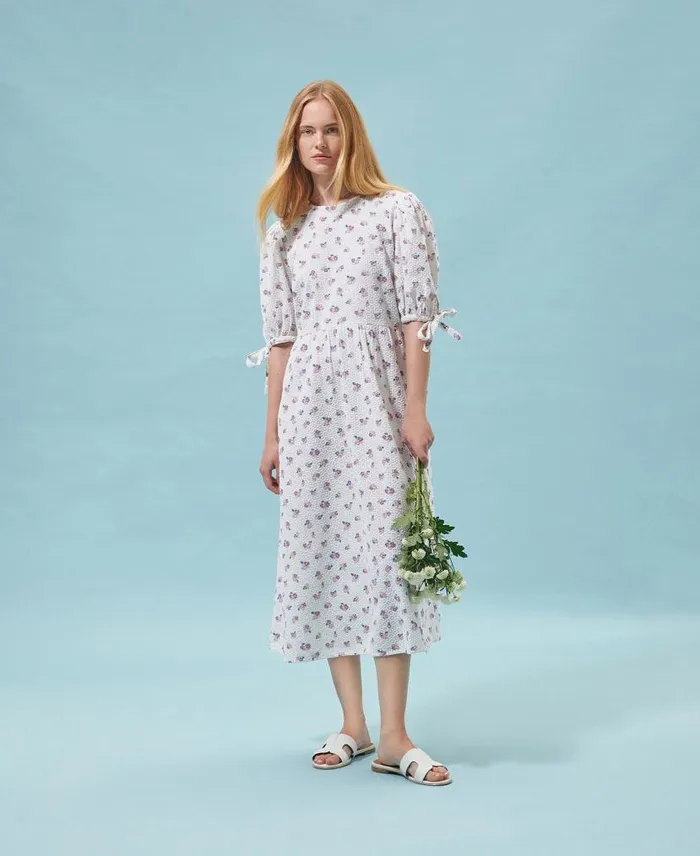 Goodleigh Midi Dress Classic Multi Women Barbour Dresses and Skirts