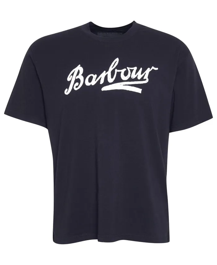 Grainger Oversized TShirt Classic White Men Barbour TShirts