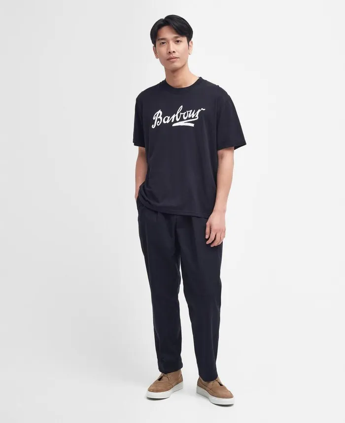Grainger Oversized TShirt Classic White Men Barbour TShirts