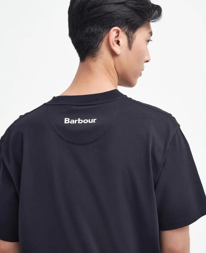 Grainger Oversized TShirt Classic White Men Barbour TShirts