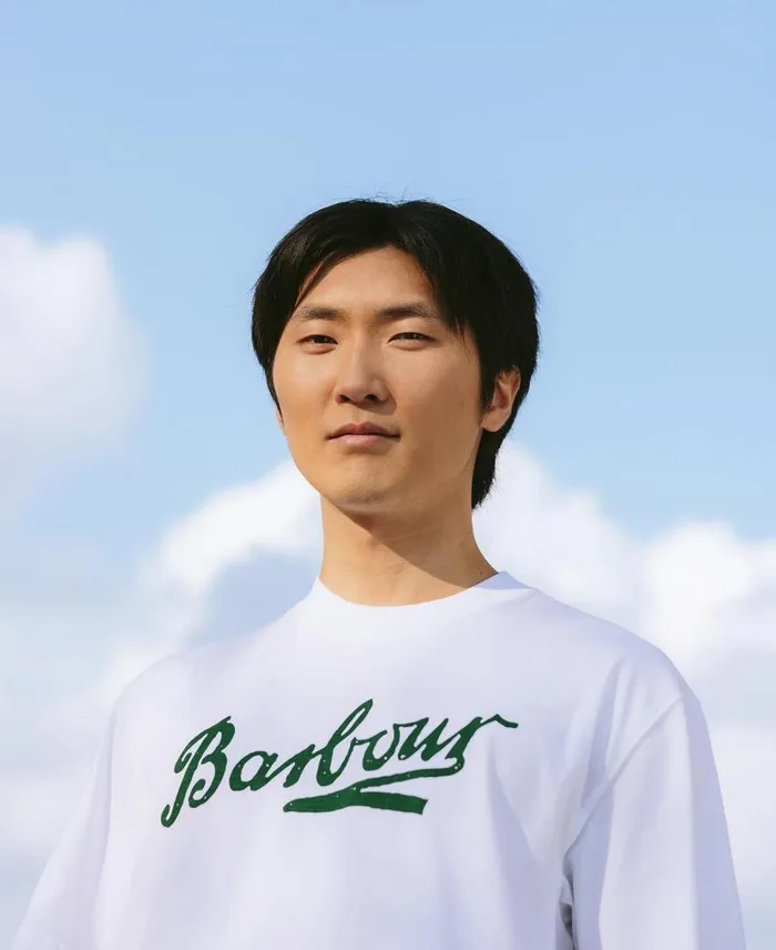 Grainger Oversized TShirt Classic White Men Barbour TShirts