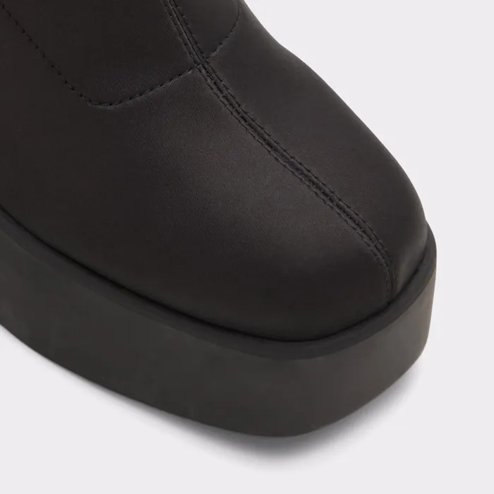 Grandstep Black Textile Satin Women ALDO Boots