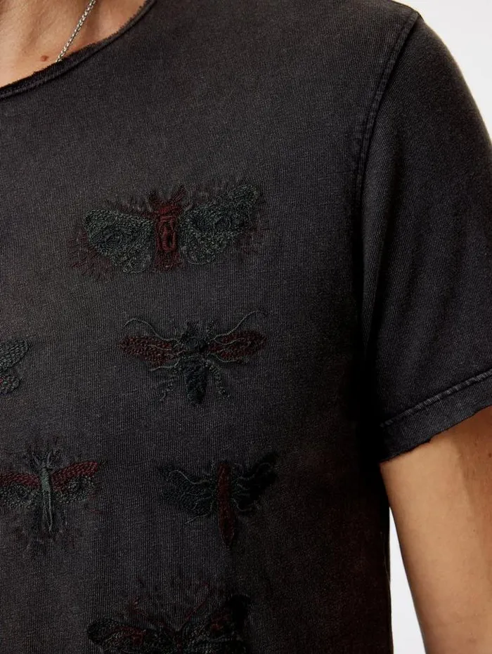 Graphic Tees Men John Varvatos INSECT EYES TEE Charcoal
