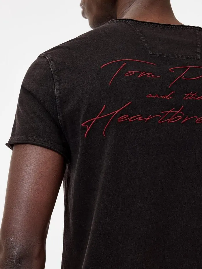 Graphic Tees Men John Varvatos TOM PETTY BLACK AND WHITE TEE Charcoal