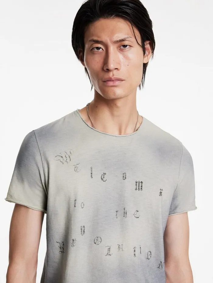 Graphic Tees Men John Varvatos WELCOME TO THE REVOLUTION TEE Tea Stain