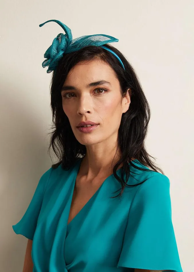Green Flower Headband Bright Green Women Phase Eight Fascinators and Hats