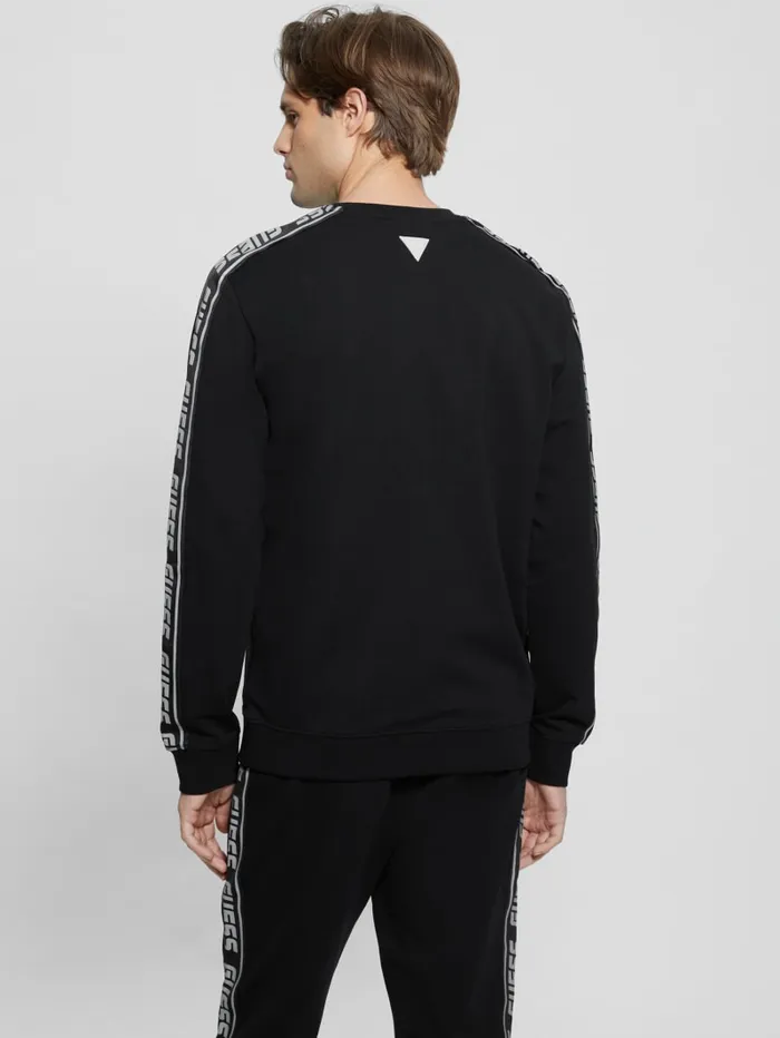 GUESS Activewear Eco Arlo Fleece Sweatshirt Blue 8211 Men