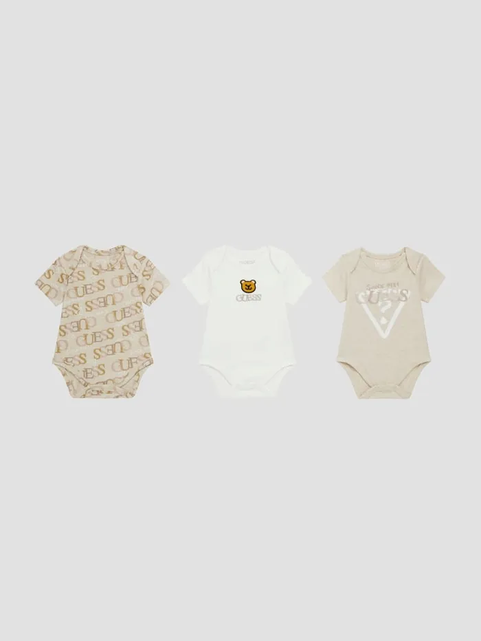 GUESS Baby Boy 0 24M Bear Bodysuit Set 012M White 8211 Kids