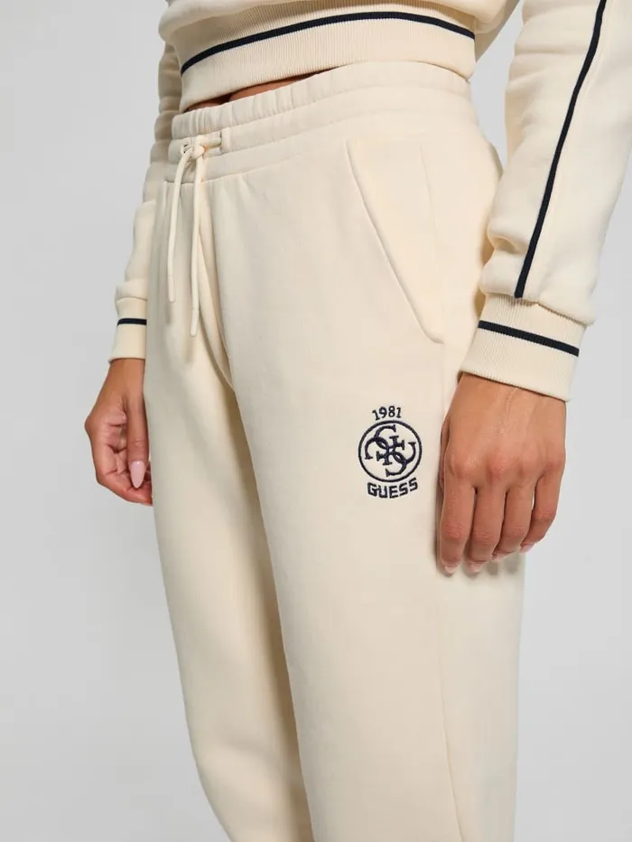 GUESS Bottoms Eco Nia ColorBlock Joggers White 8211 Women