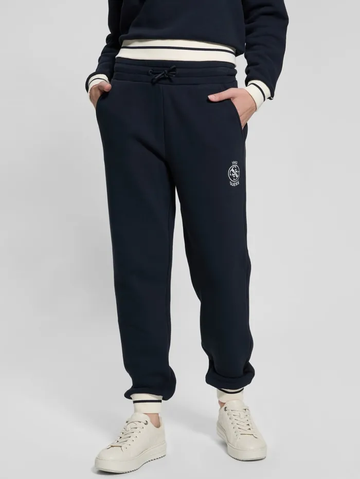 GUESS Bottoms Eco Nia ColorBlock Joggers White 8211 Women