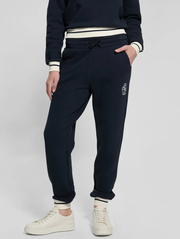 GUESS Bottoms Eco Nia ColorBlock Joggers White 8211 Women