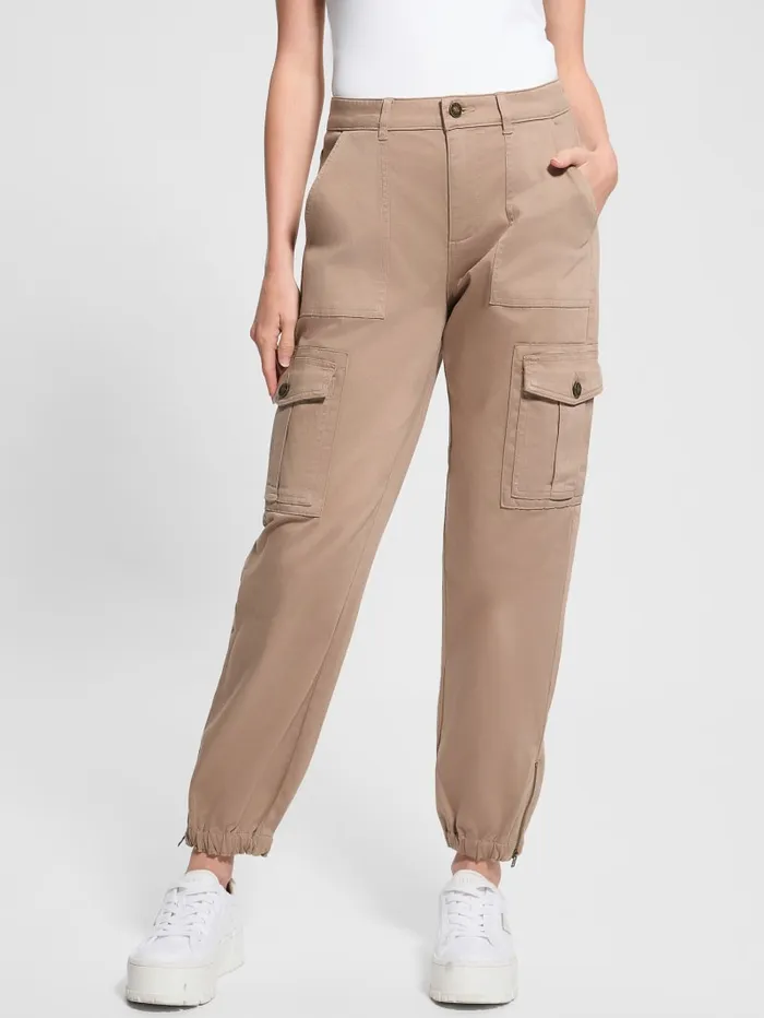 GUESS Bottoms Juno Cargo Joggers Beige 8211 Women