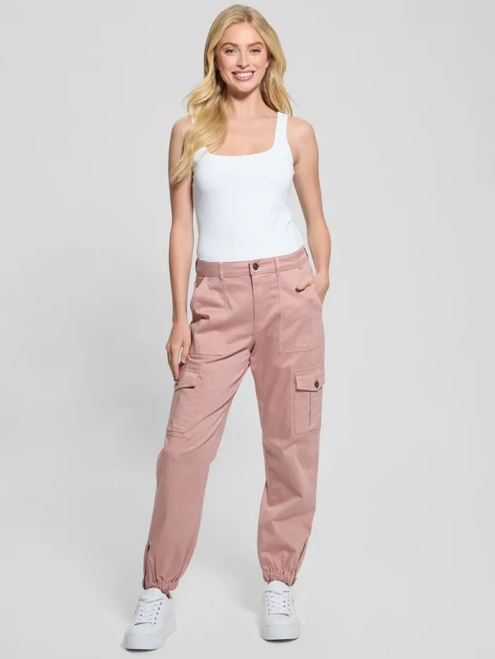 GUESS Bottoms Juno Cargo Joggers Beige 8211 Women