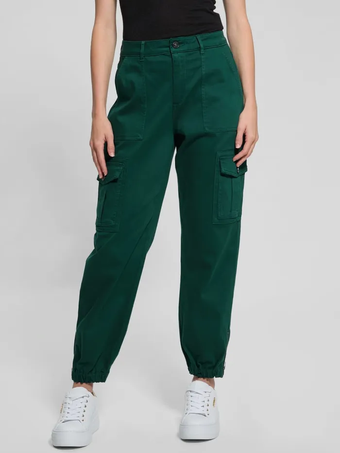 GUESS Bottoms Juno Cargo Joggers Green 8211 Women