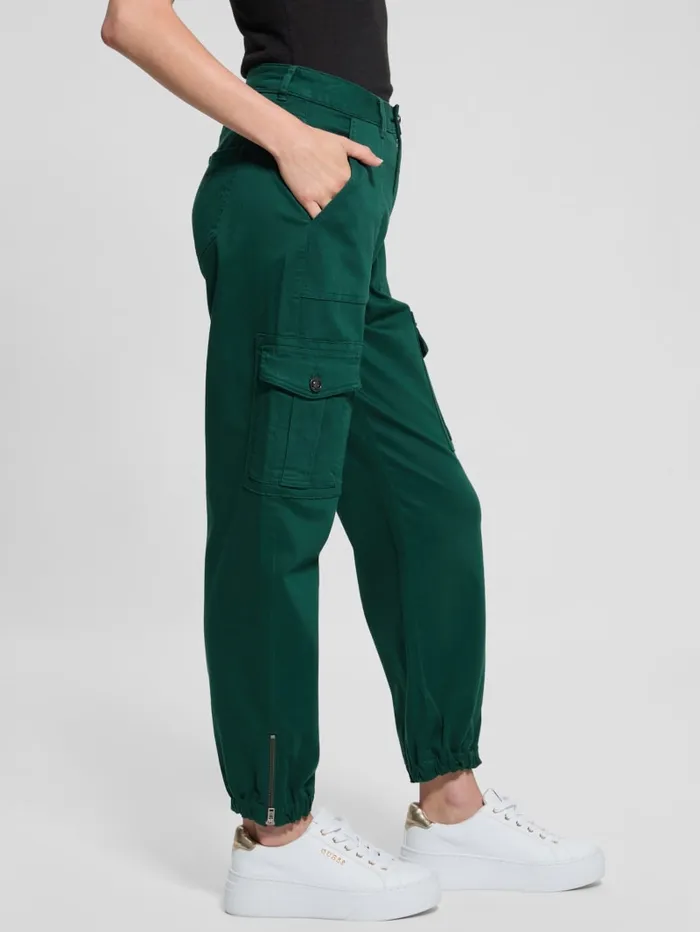 GUESS Bottoms Juno Cargo Joggers Green 8211 Women