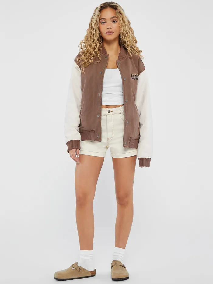 GUESS Bottoms Originals Kit Classic HighWaisted Shorts White 8211 Women