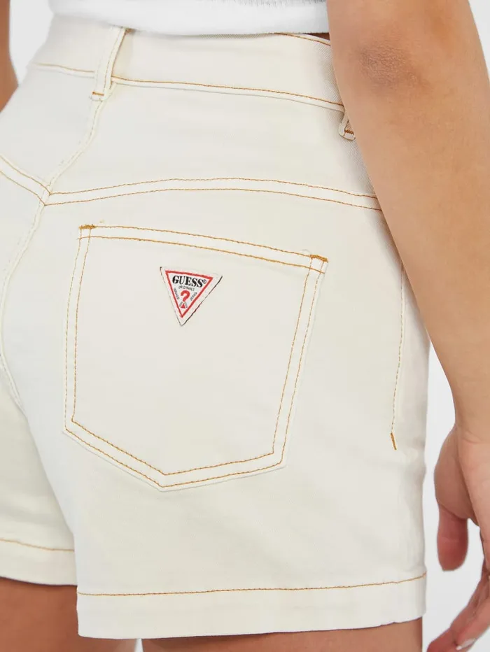 GUESS Bottoms Originals Kit Classic HighWaisted Shorts White 8211 Women