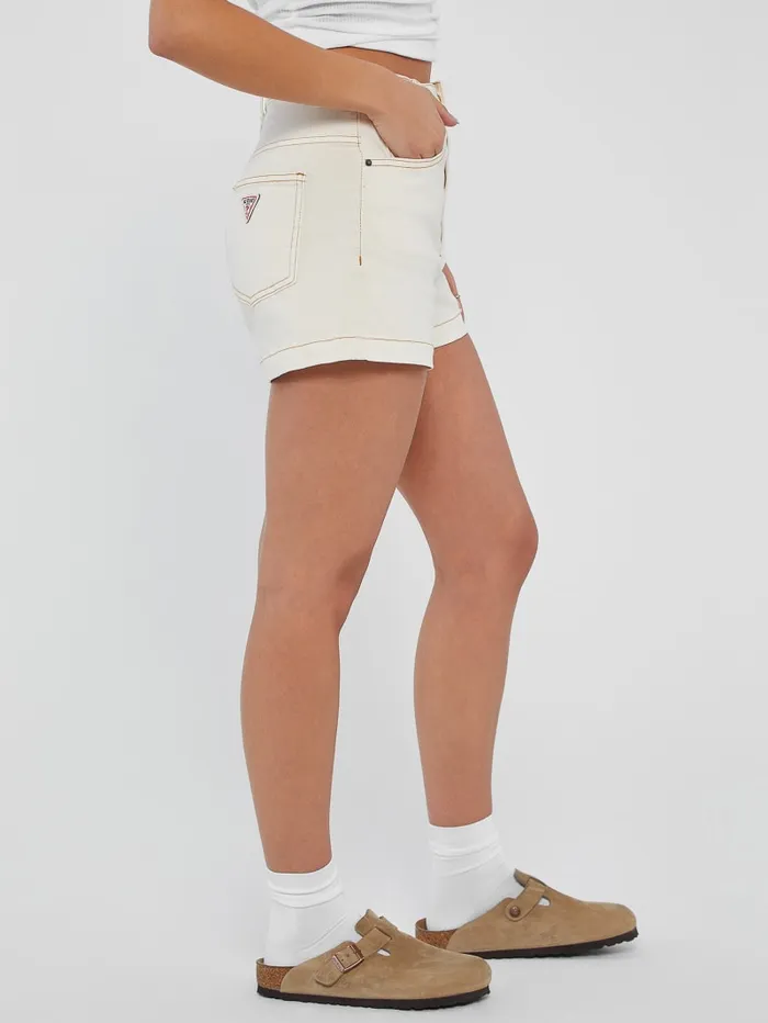GUESS Bottoms Originals Kit Classic HighWaisted Shorts White 8211 Women