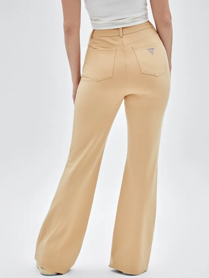 GUESS Bottoms Originals Pintuck Flared Pants Beige 8211 Women