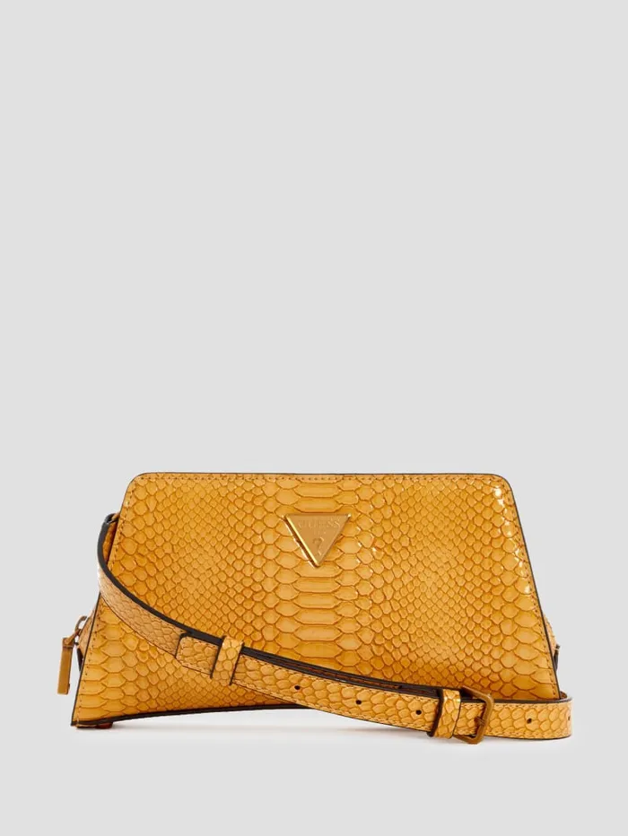 GUESS Crossbodies Georgina TopZip Crossbody Yellow 8211 Unisex