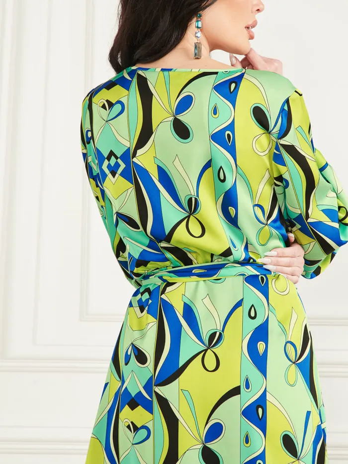 GUESS Dresses and Jumpsuits Betty Blue Wrap Dress Pink 8211 Women