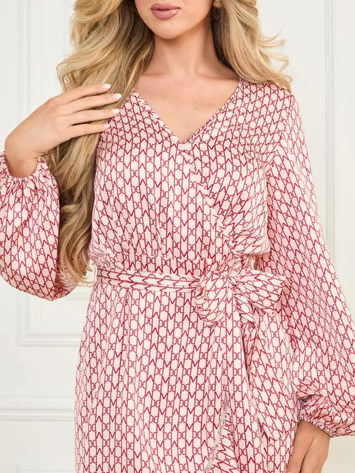 GUESS Dresses and Jumpsuits Betty Blue Wrap Dress Pink 8211 Women