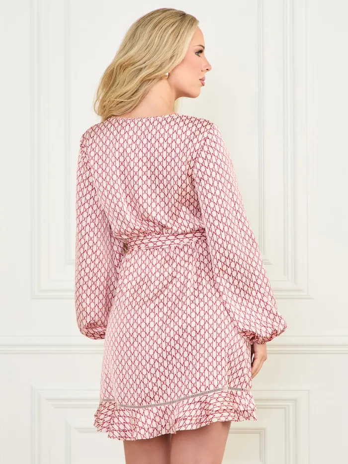 GUESS Dresses and Jumpsuits Betty Blue Wrap Dress Pink 8211 Women