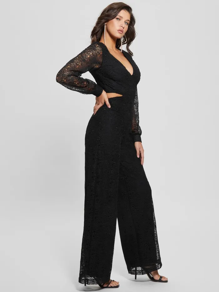 GUESS Dresses and Jumpsuits Megan Lace Jumpsuit Black 8211 Women