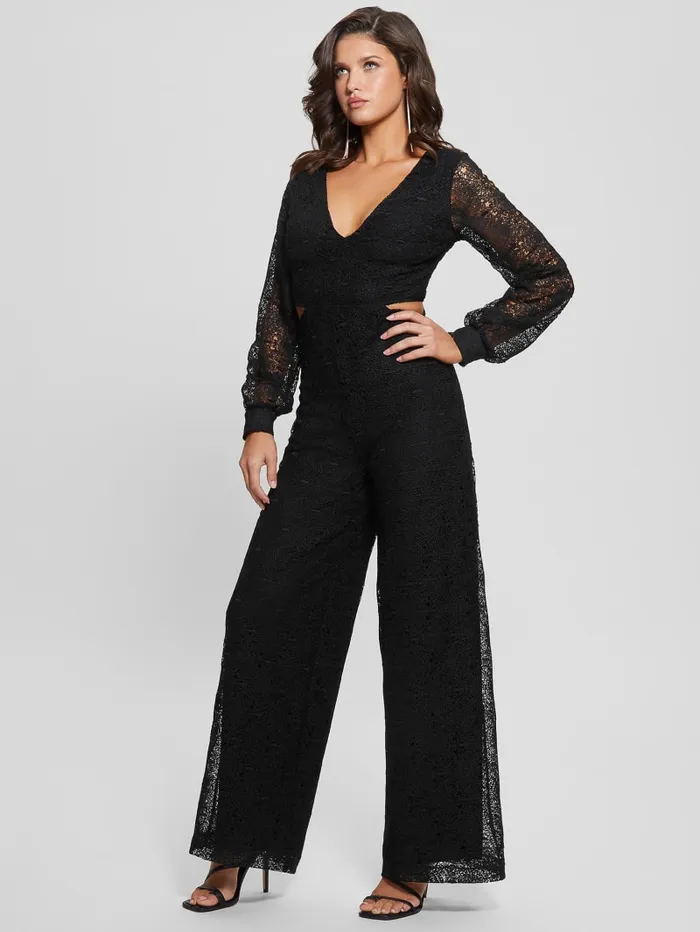 GUESS Dresses and Jumpsuits Megan Lace Jumpsuit Black 8211 Women