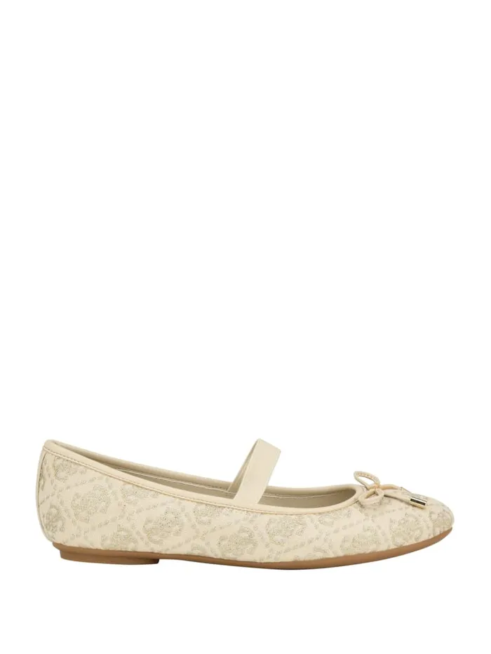 GUESS Flats Kairoe SingleStrap Ballet Flats Gold 8211 Unisex