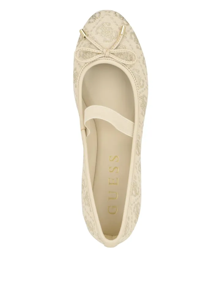 GUESS Flats Kairoe SingleStrap Ballet Flats Gold 8211 Unisex