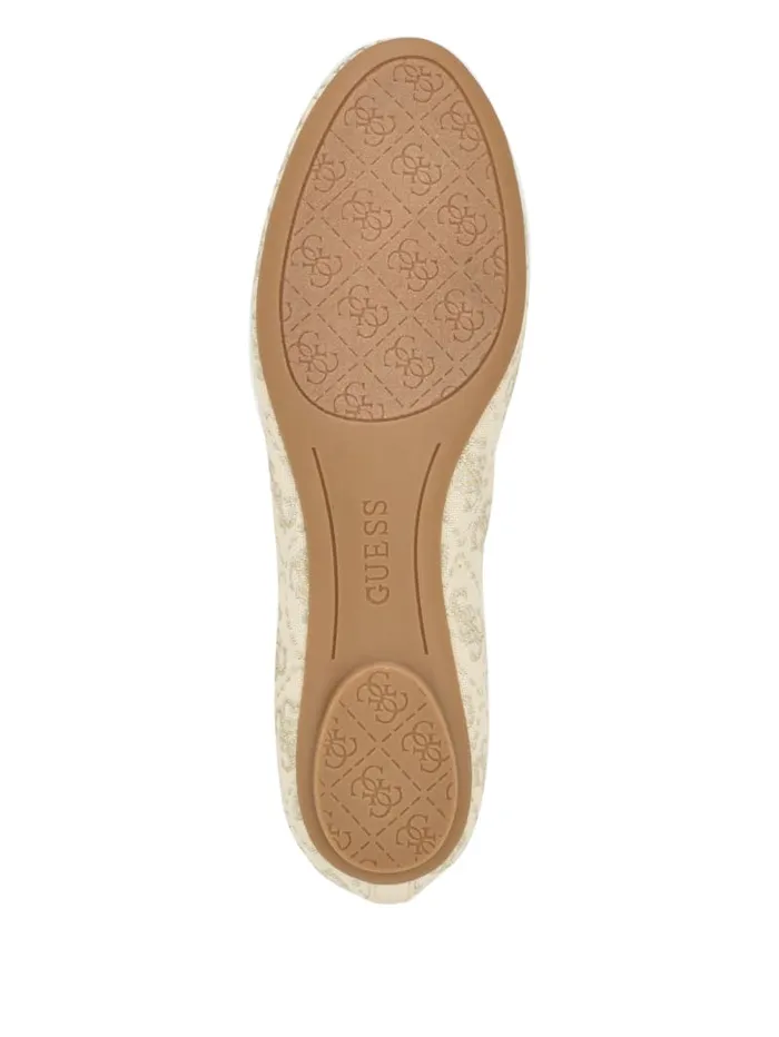 GUESS Flats Kairoe SingleStrap Ballet Flats Gold 8211 Unisex