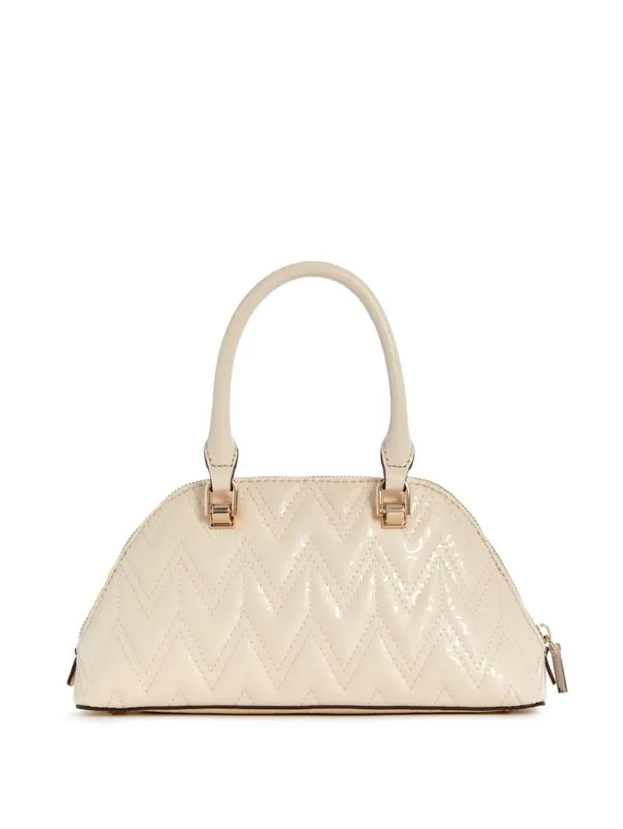 GUESS Handbags Adelard Dome Satchel White 8211 Women