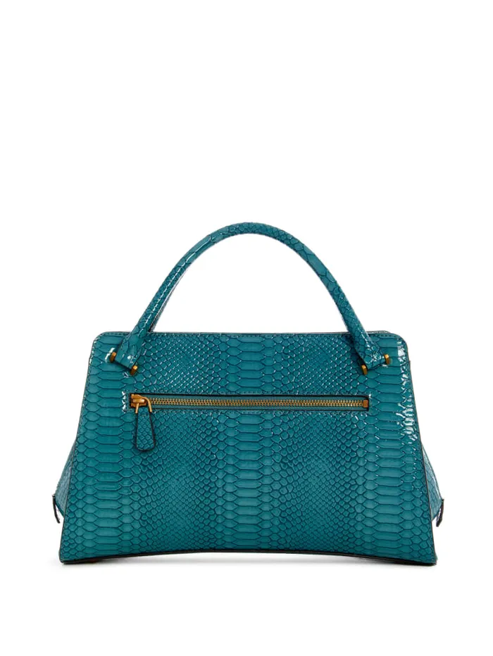 GUESS Handbags Georgina Girlfriend Satchel Blue 8211 Women