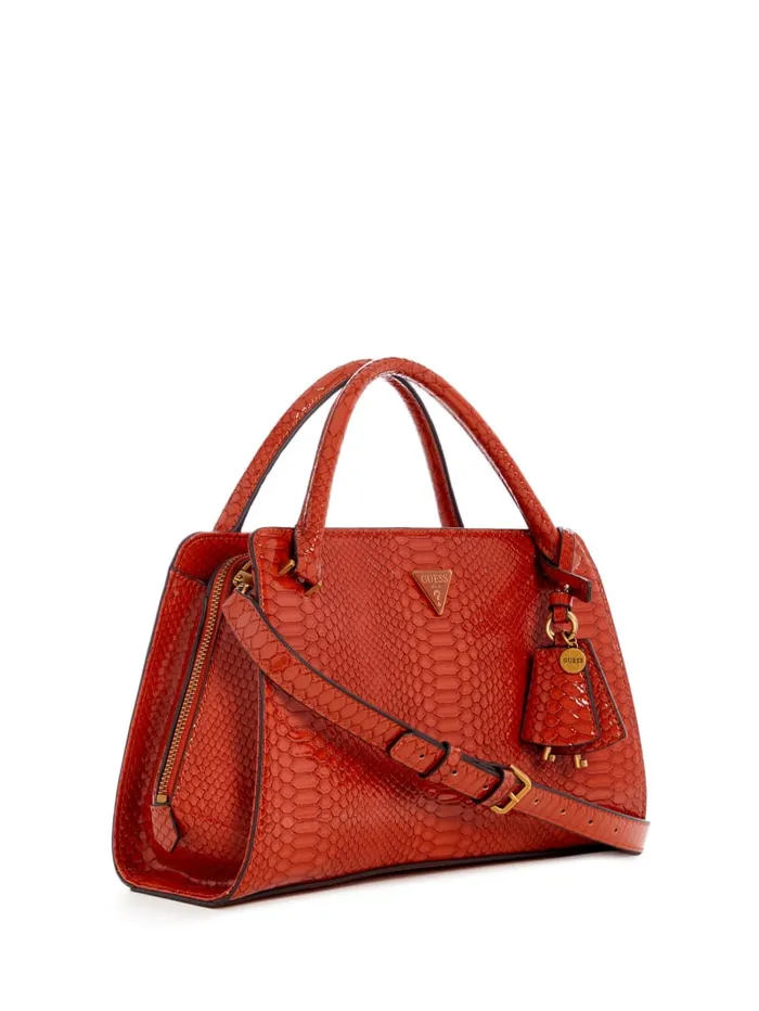 GUESS Handbags Georgina Girlfriend Satchel Blue 8211 Women