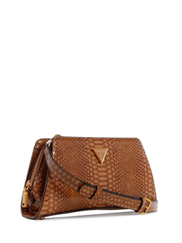GUESS Handbags Georgina TopZip Crossbody Brown 8211 Women