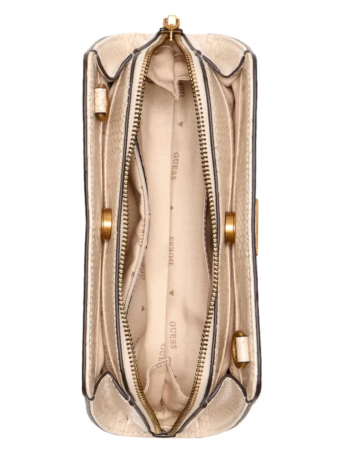 GUESS Handbags Georgina TopZip Crossbody Brown 8211 Women