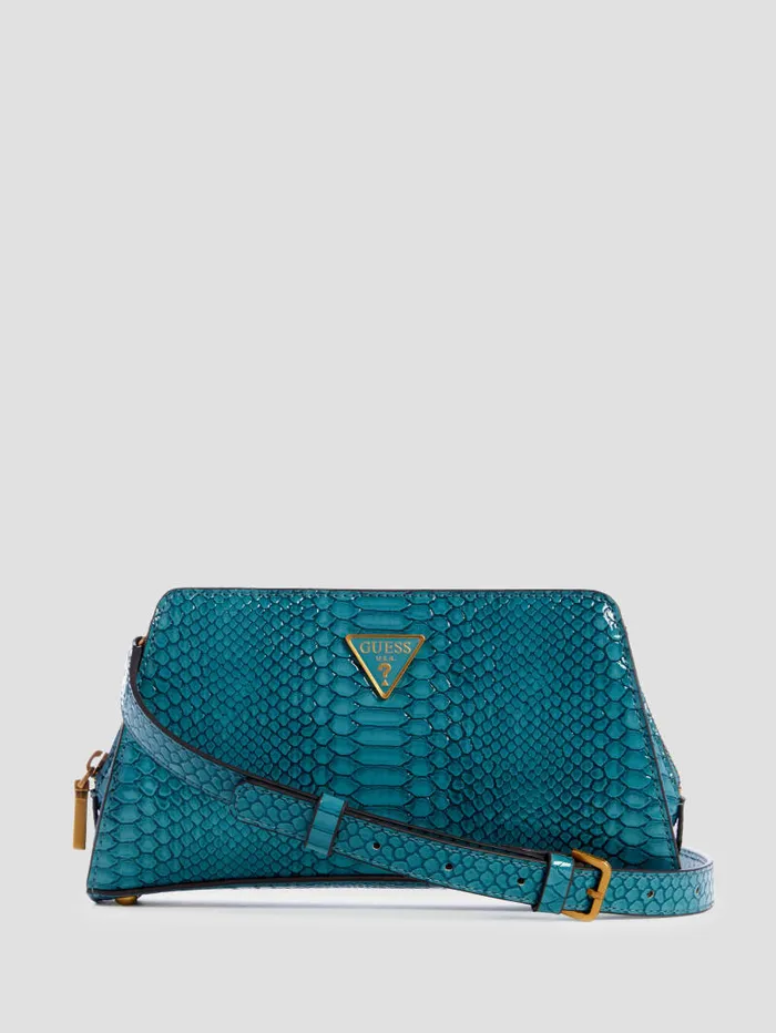 GUESS Handbags Georgina TopZip Crossbody Brown 8211 Women
