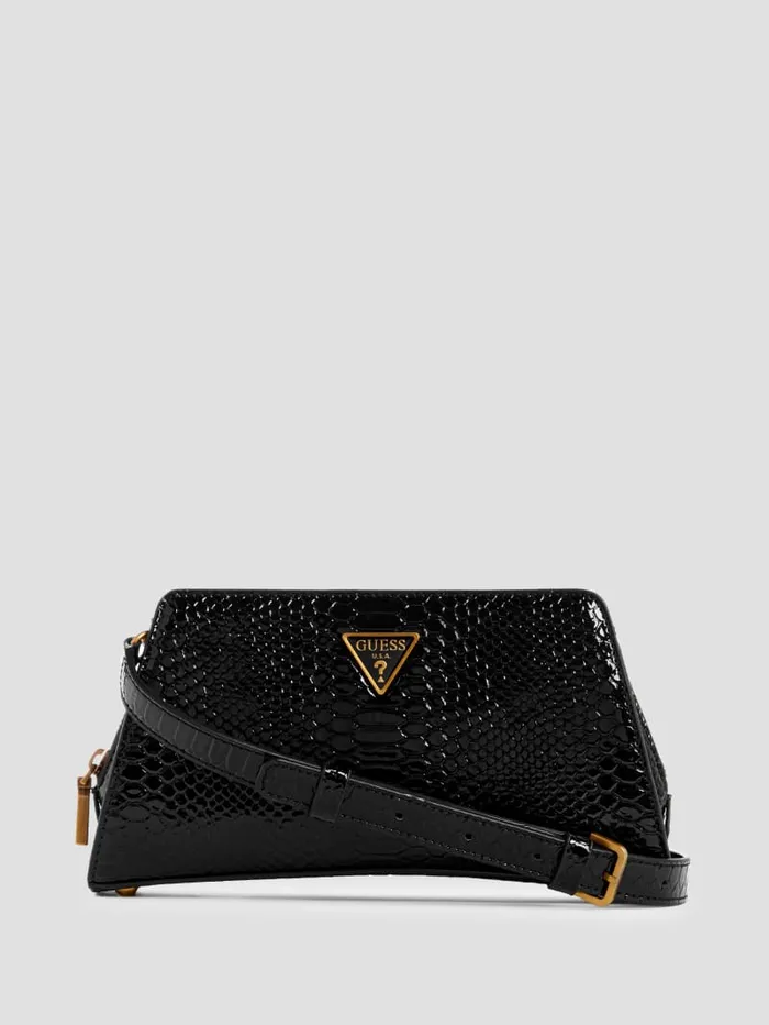 GUESS Handbags Georgina TopZip Crossbody Brown 8211 Women