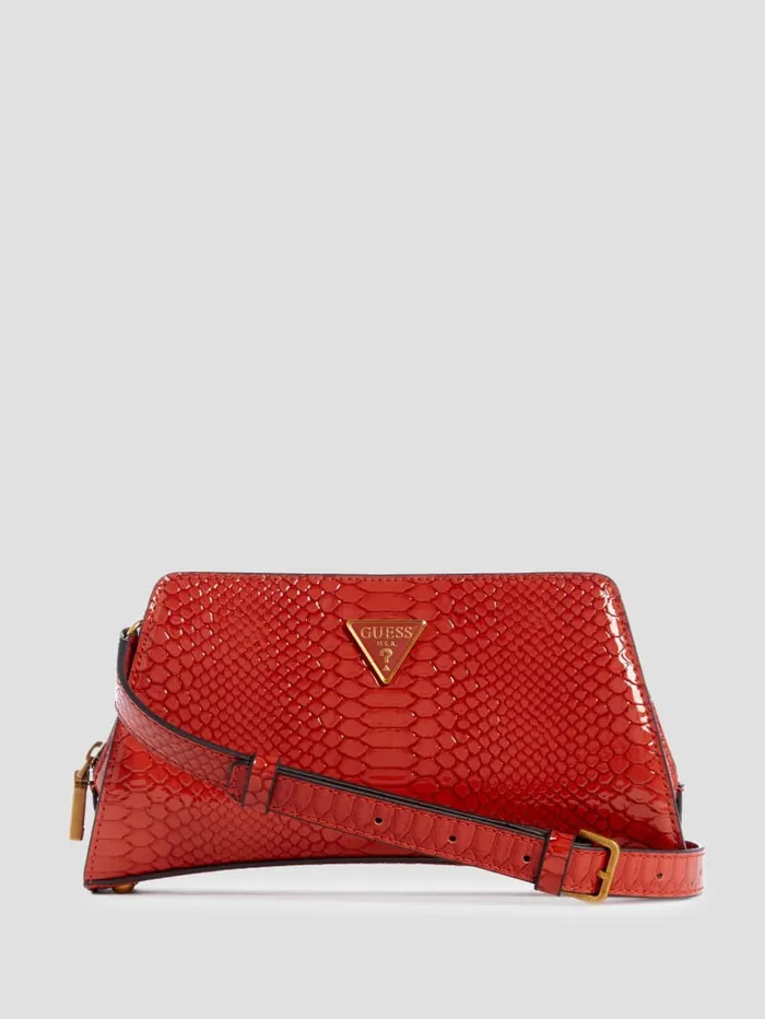 GUESS Handbags Georgina TopZip Crossbody Brown 8211 Women