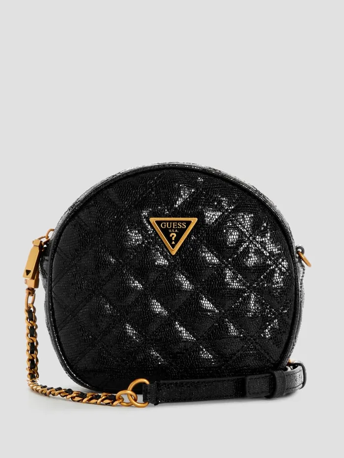 GUESS Handbags Giully Circle Bag Black 8211 Women