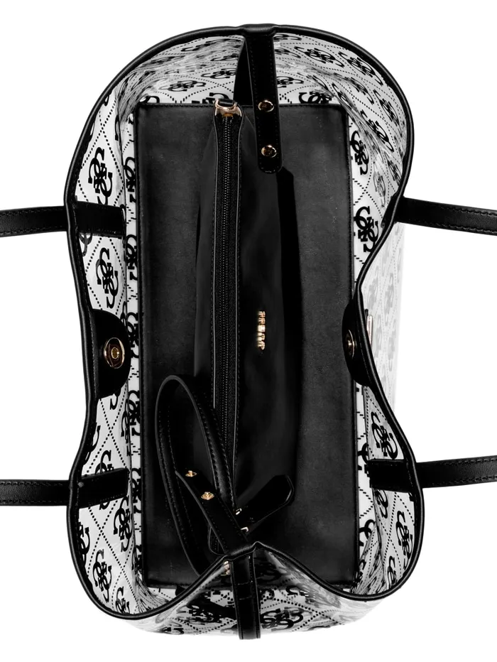 GUESS Handbags Tuana Clear Quattro G Large Tote White 8211 Women