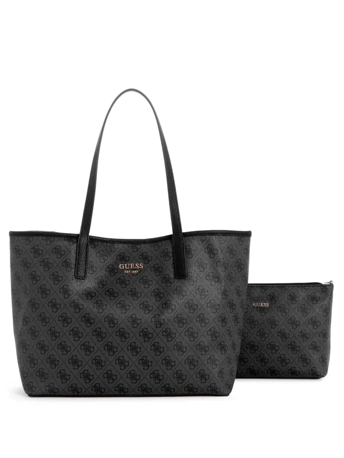 GUESS Handbags Vikky Large Tote Set Brown 8211 Women