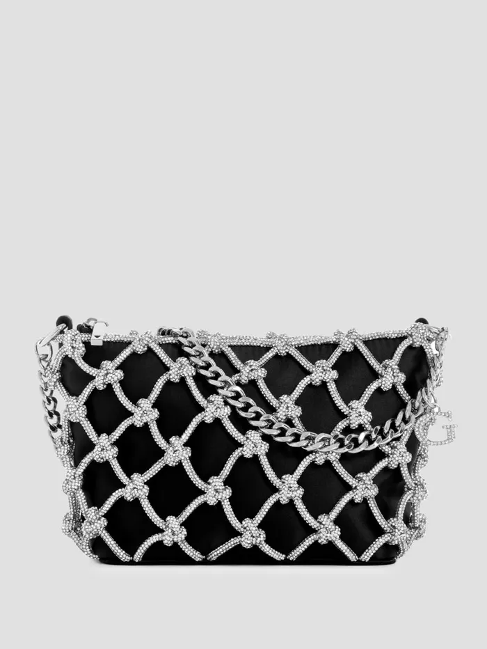 GUESS Handbags Zalina TopZip Shoulder Bag Black 8211 Women