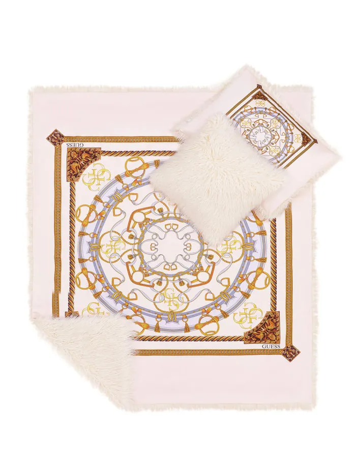 GUESS Home Helma FauxFur Pillow White 8211 Women