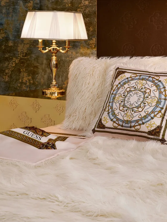 GUESS Home Helma FauxFur Pillow White 8211 Women